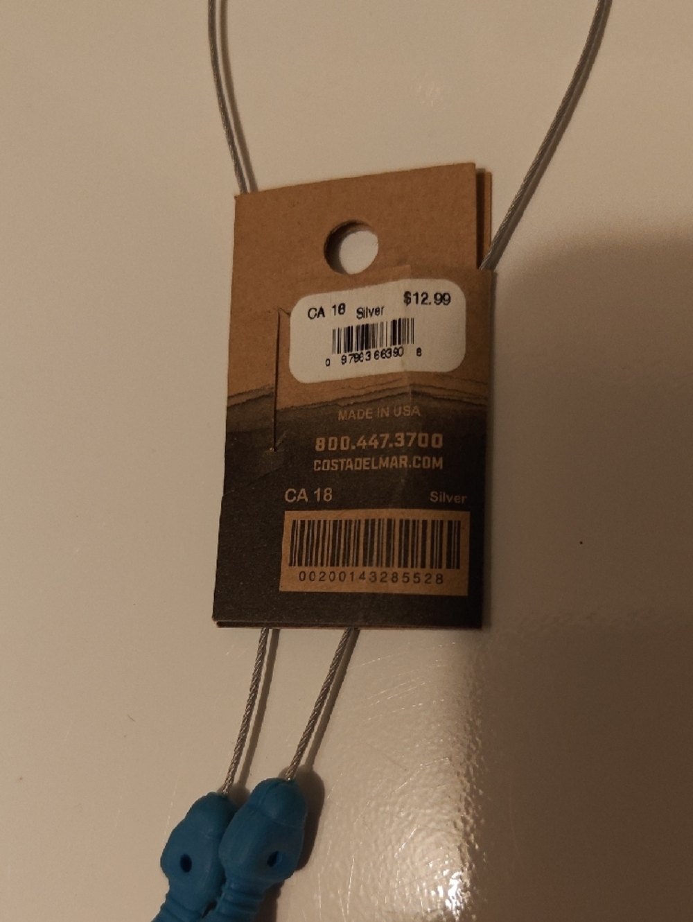 Costa Adjustable C-Line Retainer in Blue and Black - Picture 2 of 3